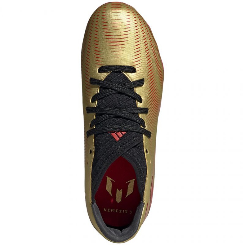 Scarpe da calcio Adidas Nemeziz Messi.3 Fg Jr FY0807 arancione, oro d'oro 1