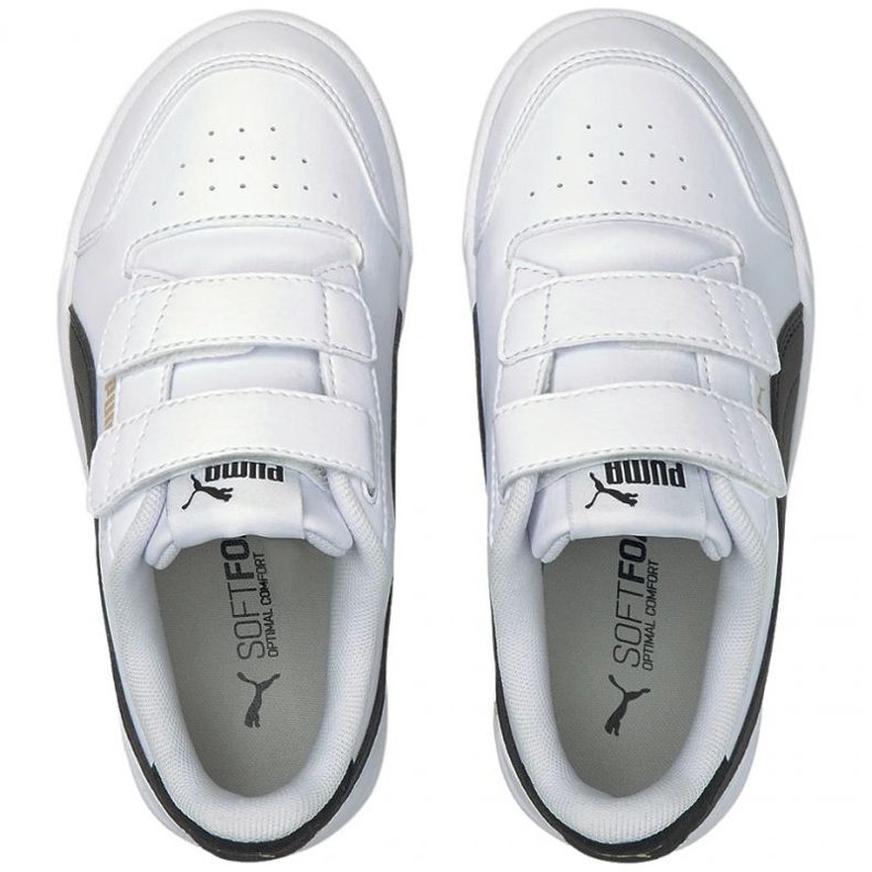 Puma Shuffle V Ps Jr 375689 02 bianco nero 1