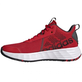 Scarpe Adidas Ownthegame Sho M H00466 nero rosso 1
