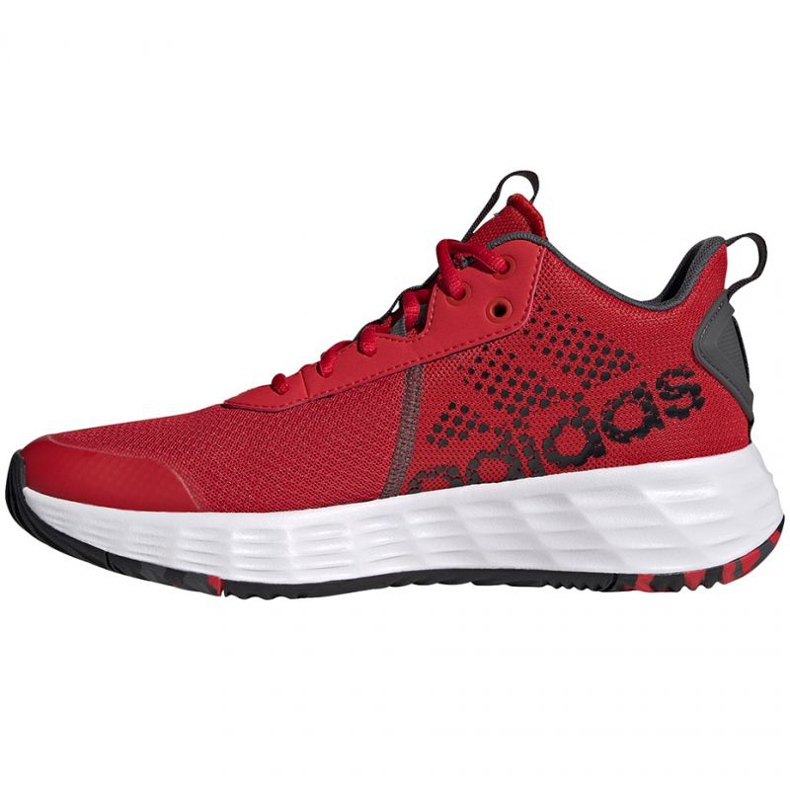 Scarpe Adidas Ownthegame Sho M H00466 nero rosso 1