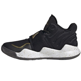 Scarpe adidas Deep Threat Primeblue C Jr GZ0111 bianco nero 1