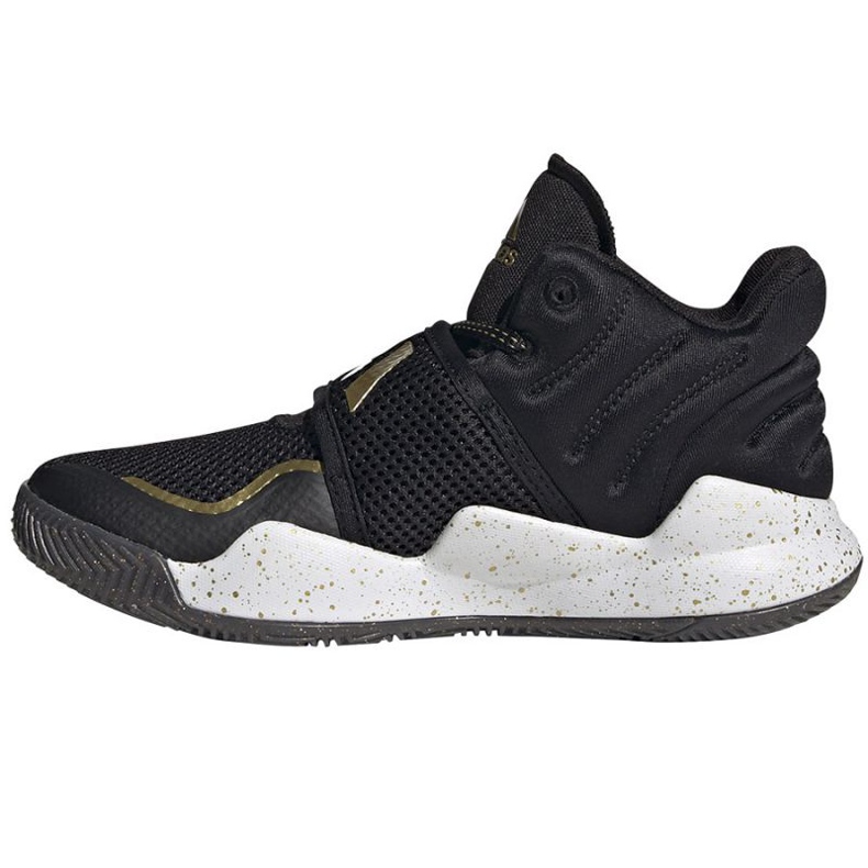 Scarpe adidas Deep Threat Primeblue C Jr GZ0111 bianca nero 1