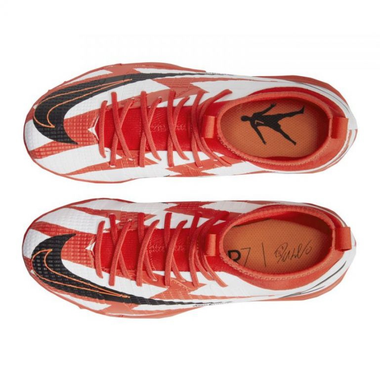 Scarpa da calcio Nike Mercurial Superfly 8 Academy CR7 Tf Jr DB2679 600 multicolore arance e rosse 1