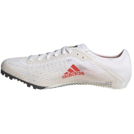 Scarpe, tacchetti per il running adidas Sprintstar W FY4121 bianca 1