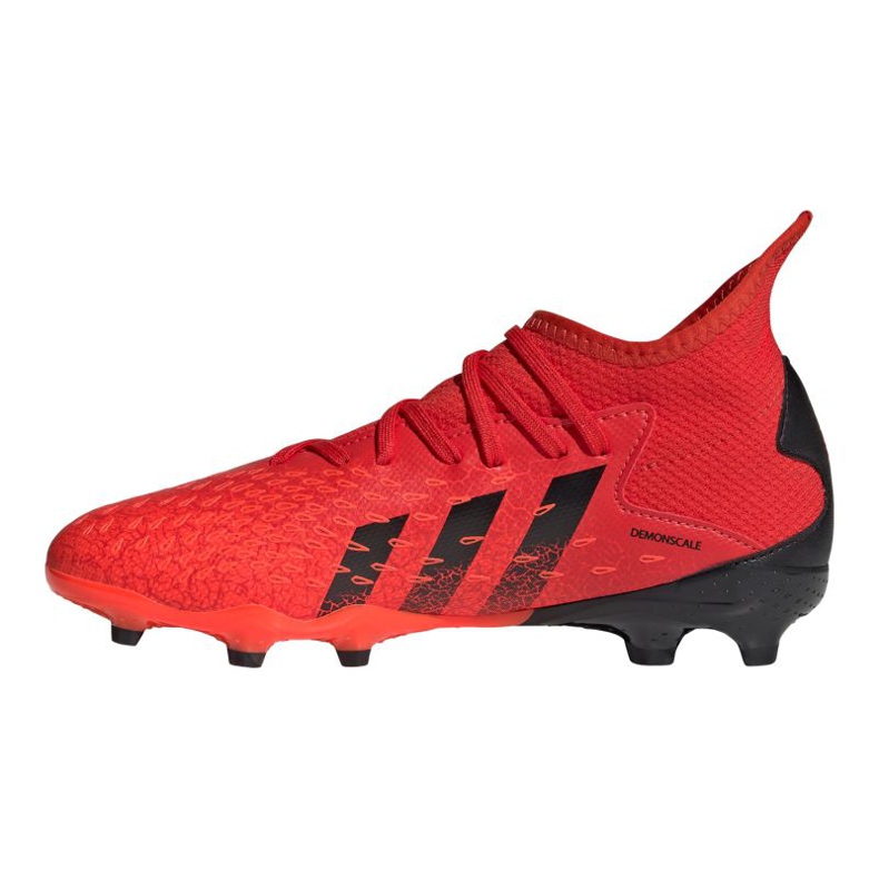 Scarpe da calcio Adidas Predator Freak.3 Fg Jr FY6282 rosso arance e rosse 1