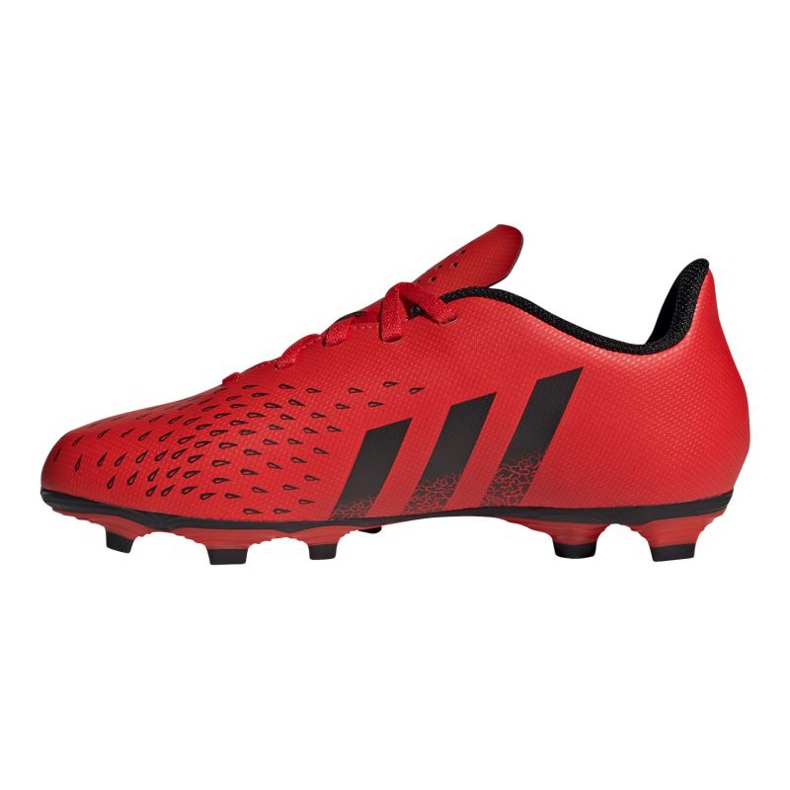 Scarpe da calcio Adidas Predator Freak.4 FxG Jr FY6322 rosso arance e rossi 1