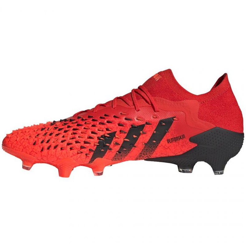 Scarpe da calcio Adidas Predator Freak.1 Ll Fg M FY6266 rosso arance e rosse 1