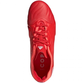 Scarpe da calcio Adidas Copa Sense.1 Fg Jr FY6160 rosso arance e rossi 1