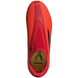 Scarpe da calcio Adidas X Speedflow.3 Fg Ll Jr FY3257 multicolore arance e rossi 1
