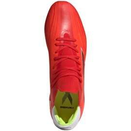 Scarpe da calcio Adidas X Speedflow.2 Fg M FY3289 rosso arance e rossi 1