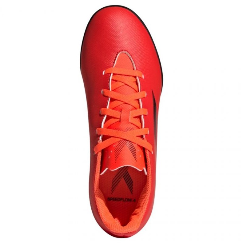 Scarpe da calcio Adidas X Speedflow.4 Tf Jr FY3327 rosso arance e rossi 1