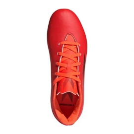Scarpe da calcio Adidas X Speedflow.4 FxG Jr FY3319 rosso arance e rossi 1