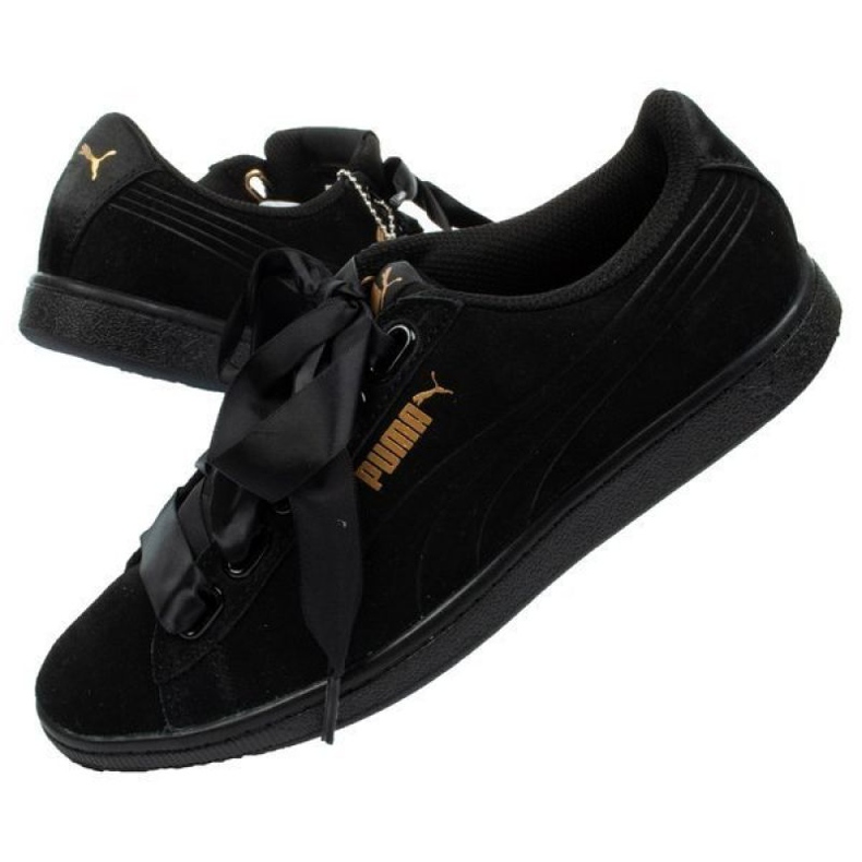 Puma Vikky Ribbon SW 366416 01 nero d'oro 1