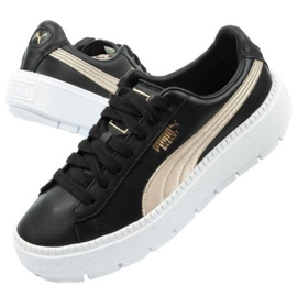 Puma Suede Platform Trace W 367728 01 nero d'oro 1