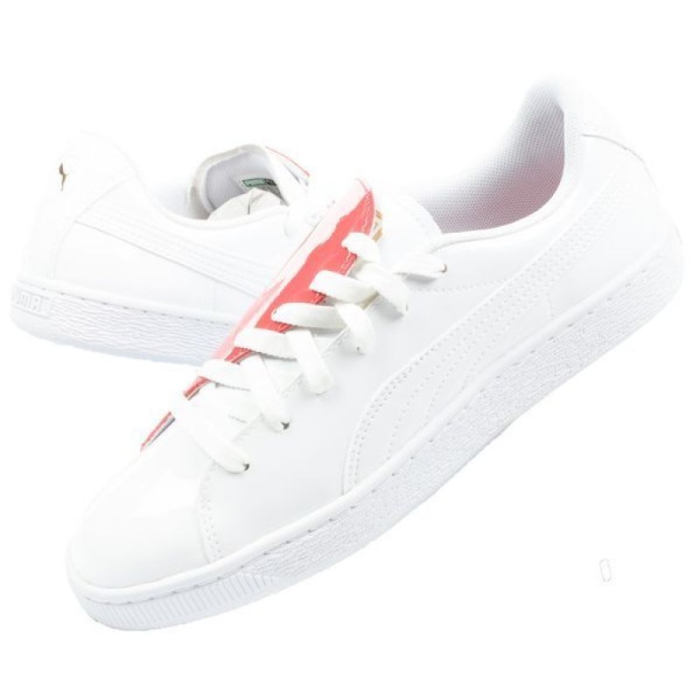 Puma Basket Crush W 369556 01 bianco rosso 1