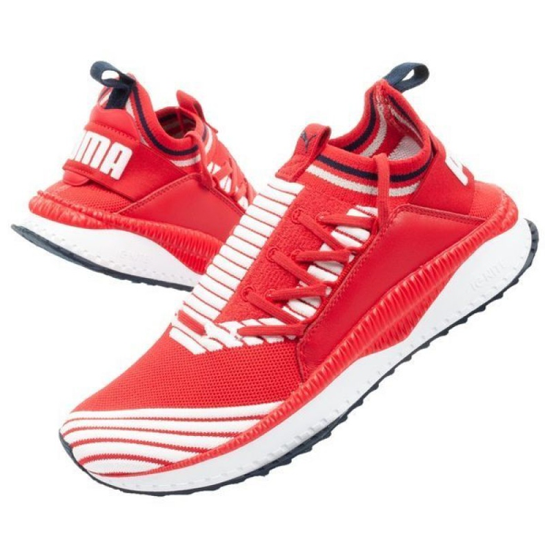 Puma Tsugi Jun Sport Strip M 367519 03 bianco rosso 1