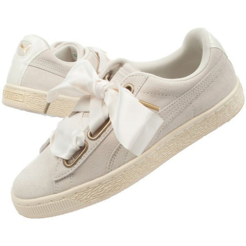 Puma Suede Heart Satin W 362714 04 beige d'oro 1