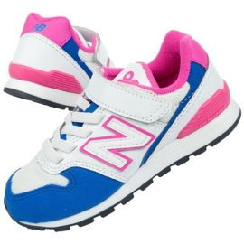Scarpe New Balance Jr YV996DC bianca blu rosa 1