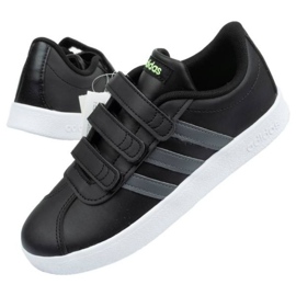 Scarpe Adidas Vl Court Jr F36387 nero blu 1