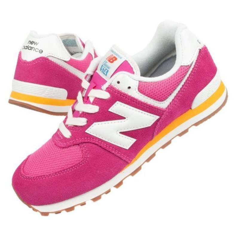 New Balance W GC574HP2 bianco rosa 1
