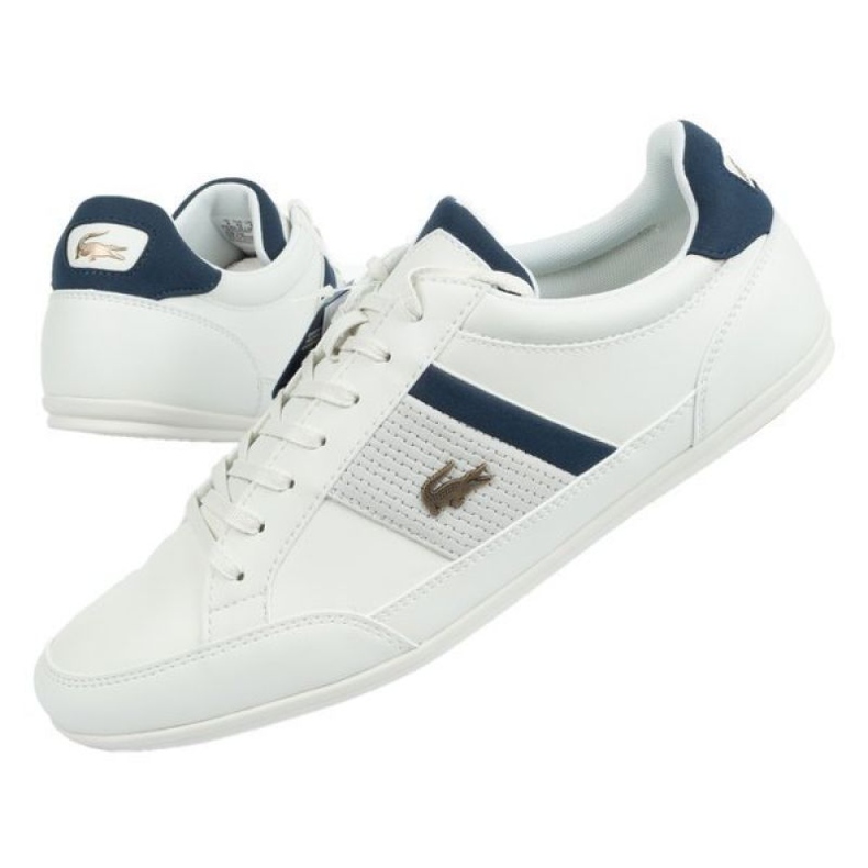 Scarpe Lacoste Chaymon 120 M 12WN1 bianca blu navy 1