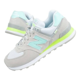 New Balance WL574SS2 bianca grigio verde 1