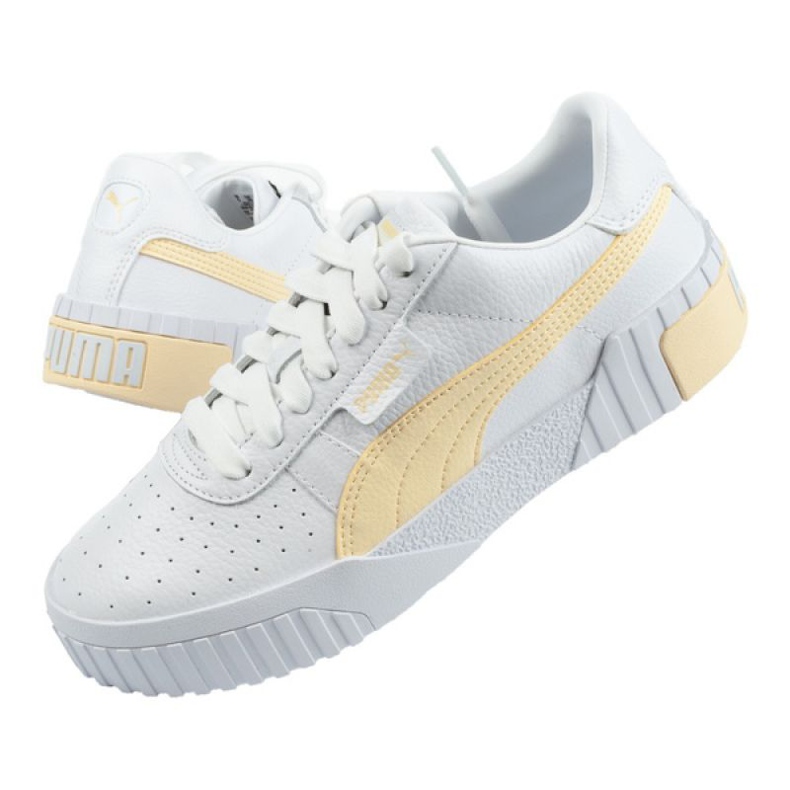 Puma Cali W 369155 30 scarpe bianca giallo 1
