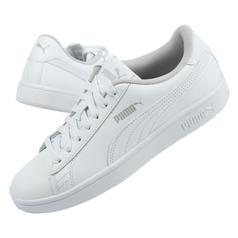 Puma Smash V2 Jr 365170 02 bianca blu 1