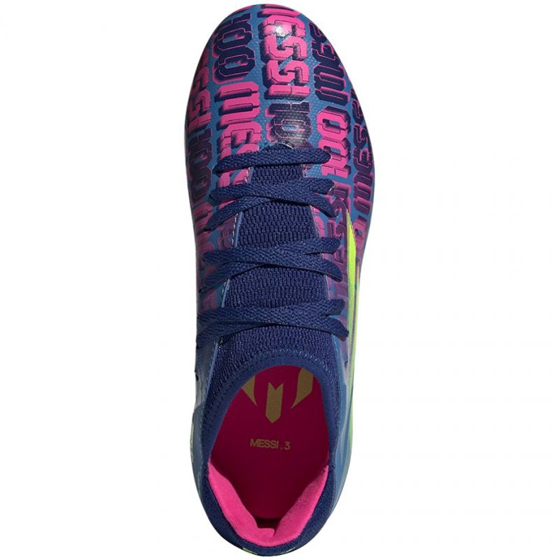 Scarpe da calcio Adidas X Speedflow Messi.3 Fg Jr FY6932 multicolore blu 1