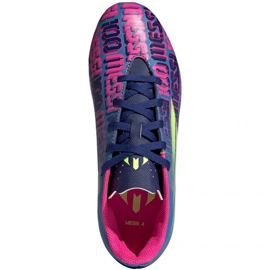 Scarpe da calcio Adidas X Speedflow Messi.4 FxG Jr FY6933 multicolore blu 1