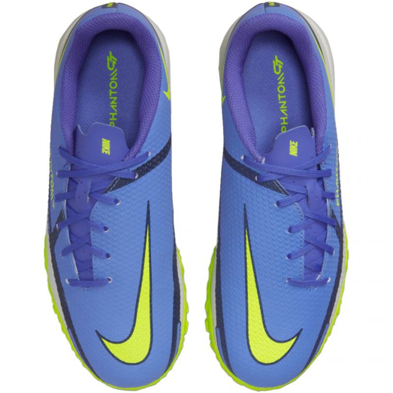 Nike Phantom GT2 Academy Tf Jr DC0817 570 scarpe da calcio grigio, blu blu 1