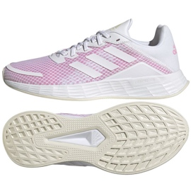 Adidas Duramo Sl KW H04631 scarpe da corsa bianca rosa 1