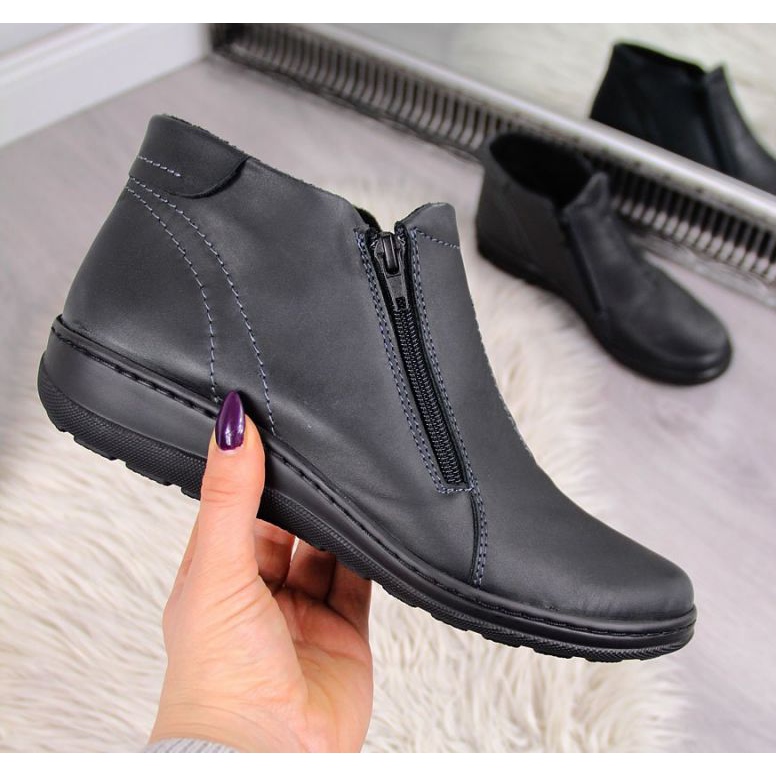 Comodi stivali isolanti in pelle W Helios 642 grigio 1