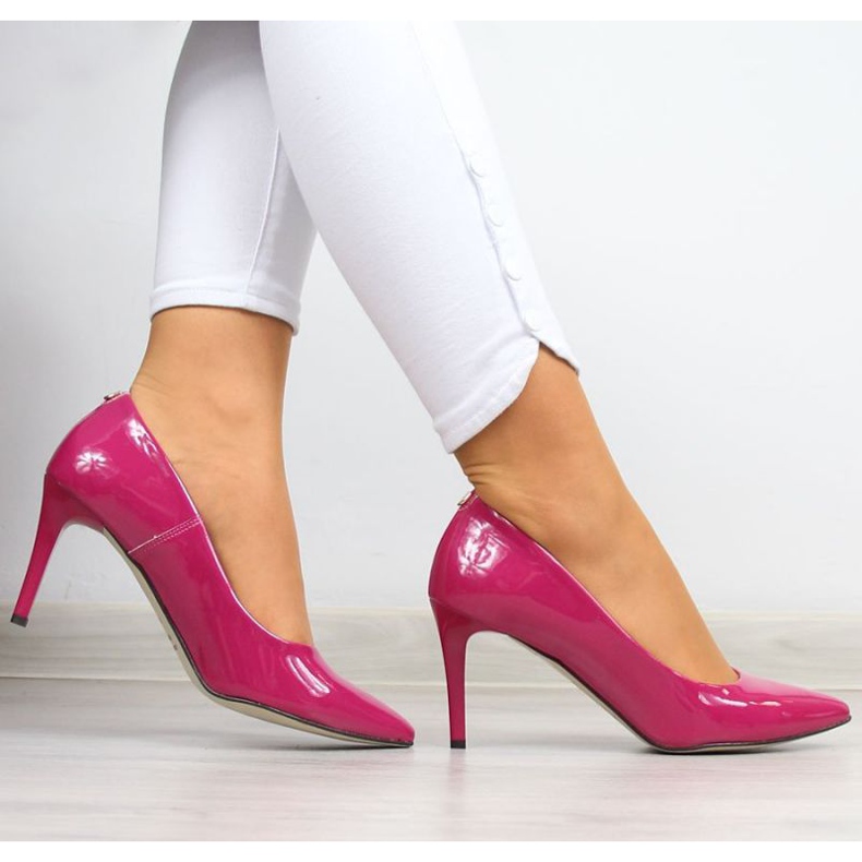 BM Décolleté con tacco a spillo laccate Juma W CIT2565I fucsia rosa 2
