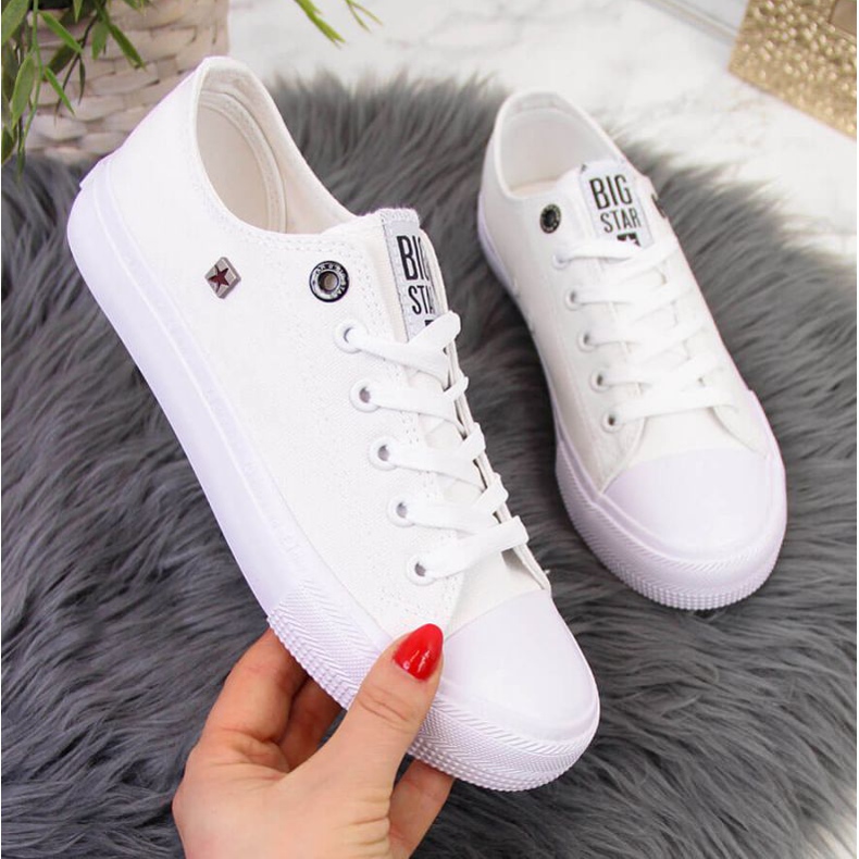Sneakers basse Big Star W AA274010 bianche bianca 1