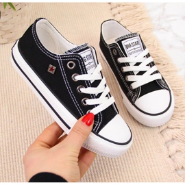 Big Star Jr. FF374206 scarpe nere bianca nero 1