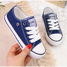 Big Star Jr. FF374202 scarpe blu navy bianca 1
