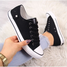 Sneakers basse Big Star W DD274338 nere bianco nero 1