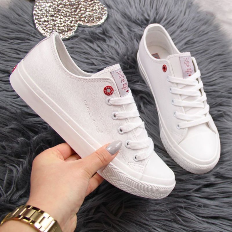 Sneakers basse in ecopelle Cross Jeans W INT1140B bianche bianca 1