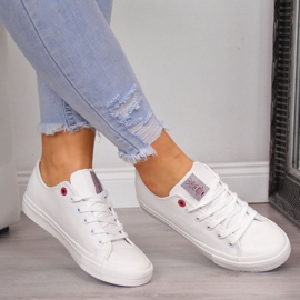 Sneakers basse in ecopelle Cross Jeans W INT1140B bianche bianco 2