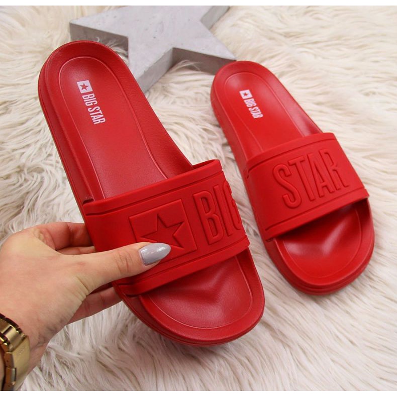 Ciabatte mare in gomma Big Star W DD274A270 rosse rosso 1