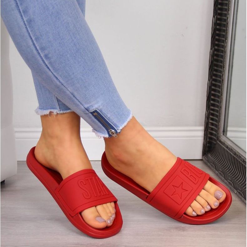 Ciabatte mare in gomma Big Star W DD274A270 rosse rosso 2