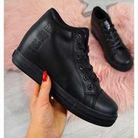 Sneakers con zeppa nere Big Star W EE274127 nero 1