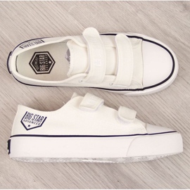 Sneakers basse con velcro Big Star Jr. FF374061 bianche bianca 1