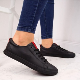 Sneakers basse Big Star DD274687 in ecopelle nera nero 2