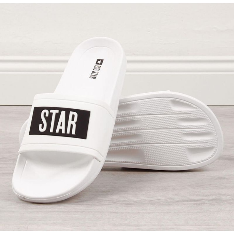 Ciabatte da piscina Big Star M DD174700 bianche per la piscina bianco 1