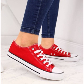 Sneakers basse in tessuto Atletico W ATC266H rosso bianco 2