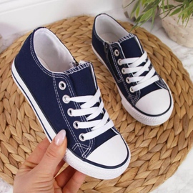 Sneakers basse Atletico Jr ATC388B blu navy bianco 1