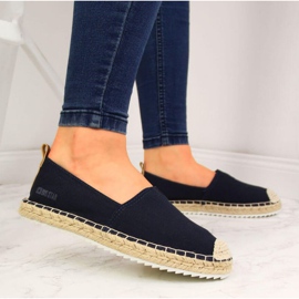 Espadrillas in tessuto Big Star W HH274500 blu navy beige 2
