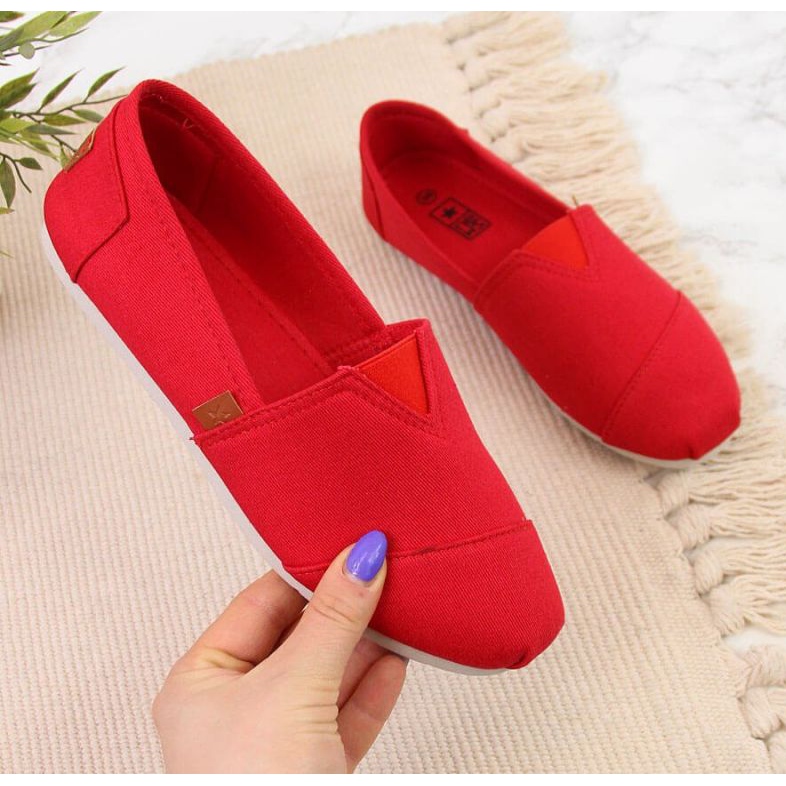 Sneakers slip on tomsy Novità W EVE275C red rosso 1